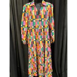 SSYS Multicolor tiered Dress L